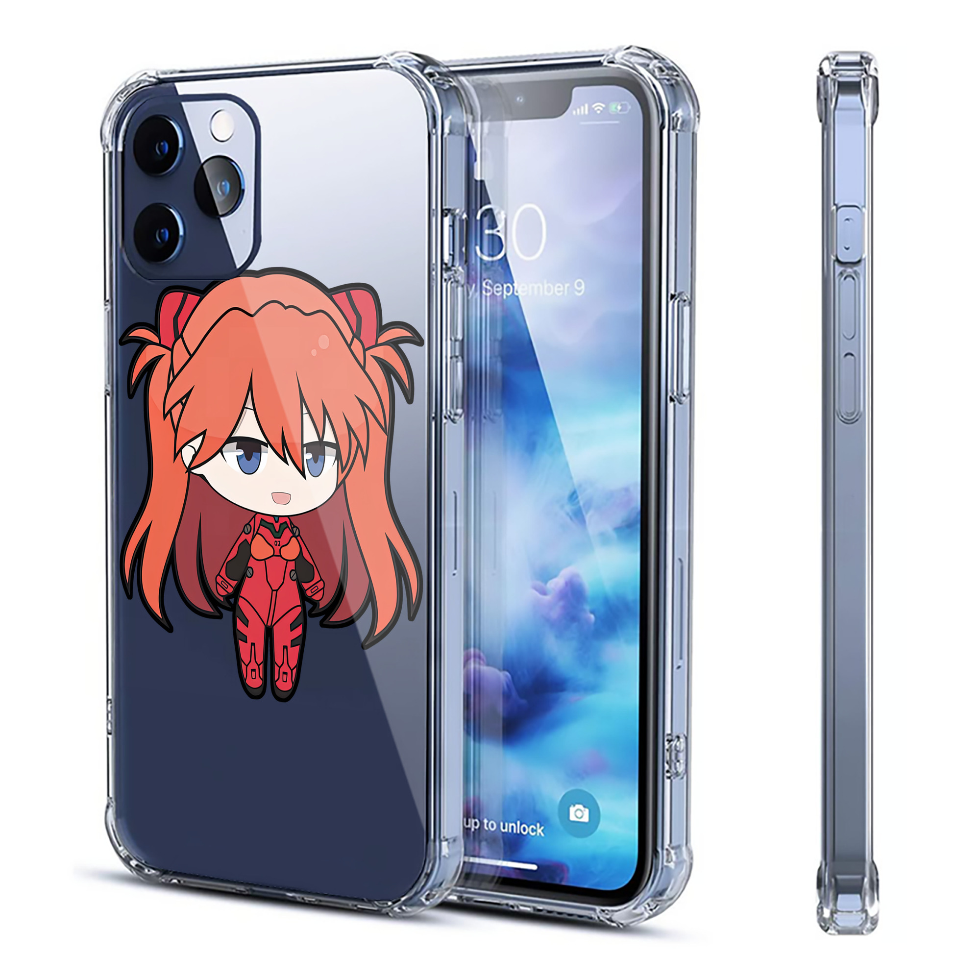 （画像用） EVA 新世紀エヴァンゲリオン 【iPhone 12シリーズ対応】透明スマホケース（クリアソフトケース）